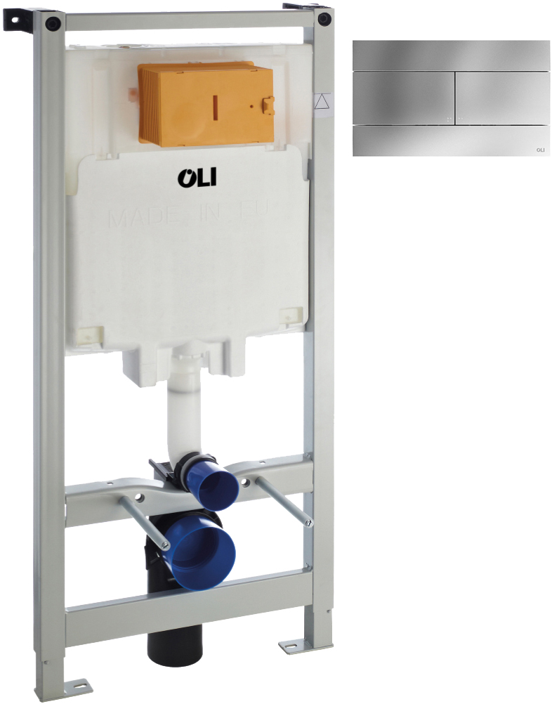 

Инсталляция для унитаза OLI Oli 80 с кнопкой смыва Slim, Хром, Oli 80