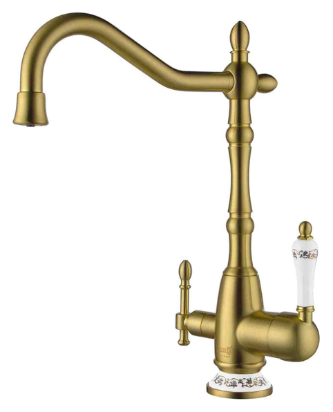 

Смеситель для кухонной мойки Zorg Clean Water ZR 312 YF-50-BR, Белый, Clean Water ZR 312 YF-50-BR