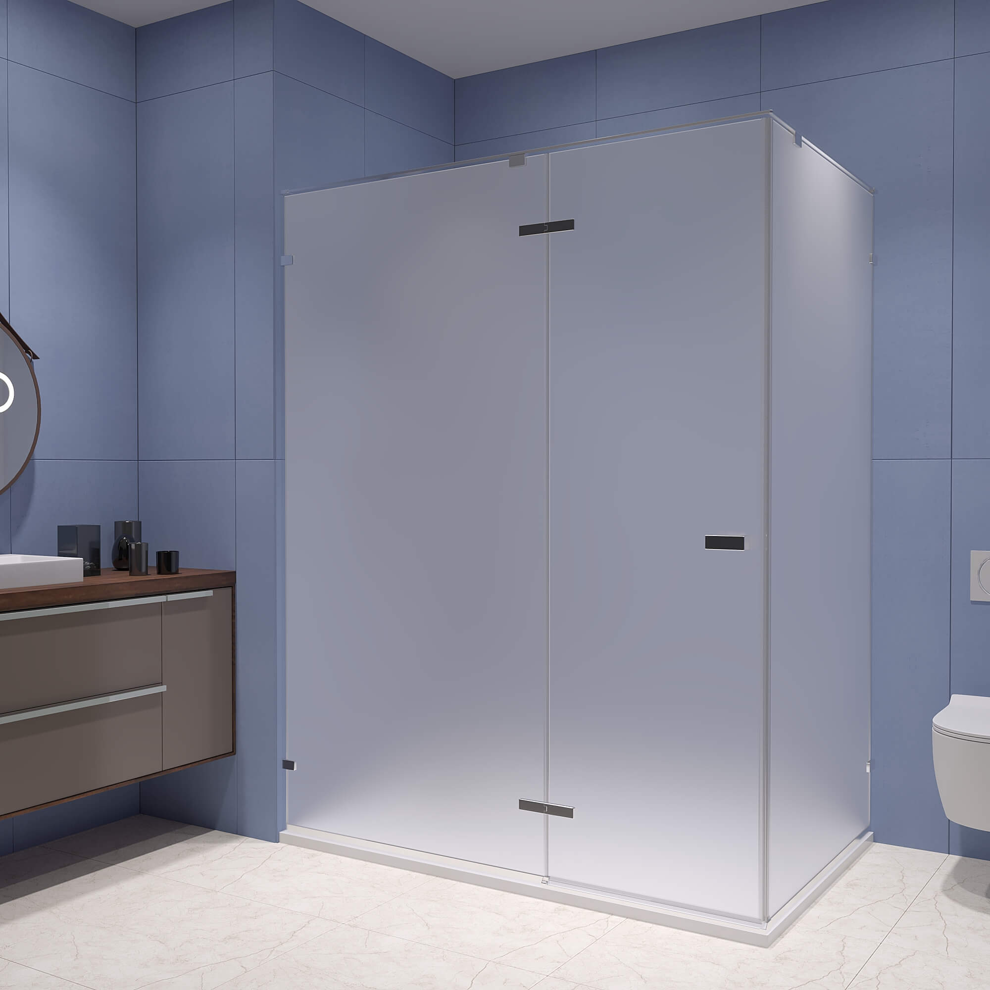 

Душевой уголок RGW Stilvoll SV-040 100x80 см профиль хром, стекло матовое, SV-040