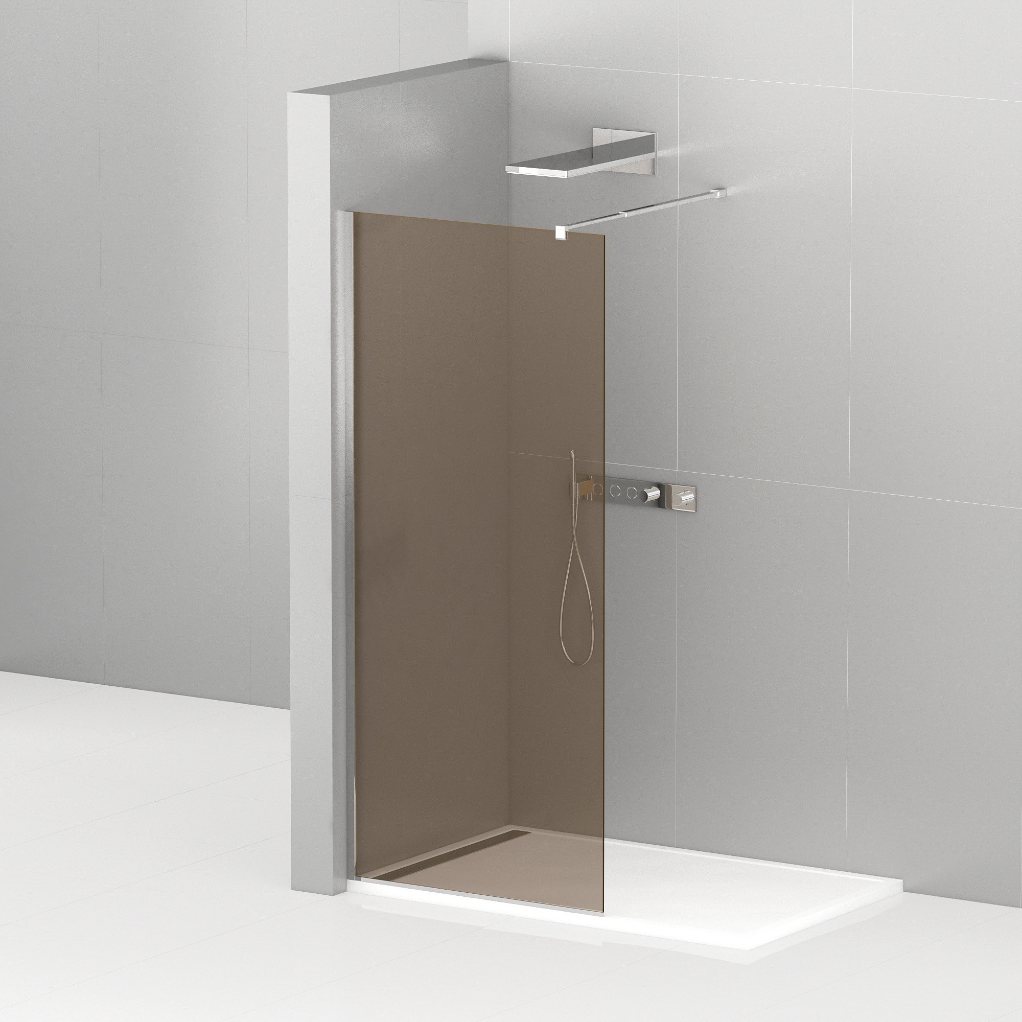 

Душевая перегородка Cezares Liberta-L-1-90-BR-Cr
