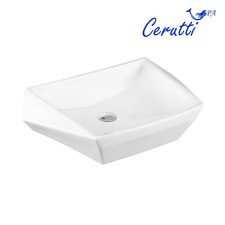 

Раковина Ceruttispa CR7065 60х41 накладная, асимметричная, белый, CR7065