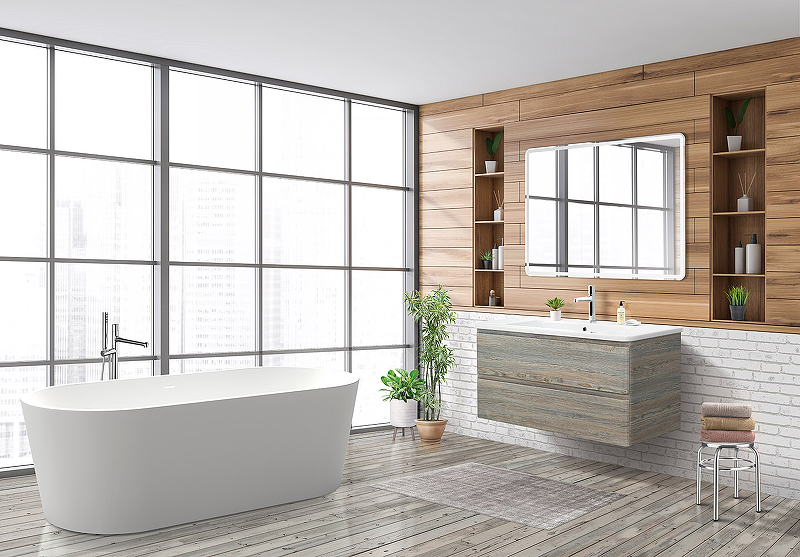 

Мебель для ванной BelBagno Albano-Cer 105 подвесная, Pino Scania, Дерево, ALBANO-CER-1050-2C-SO-PS