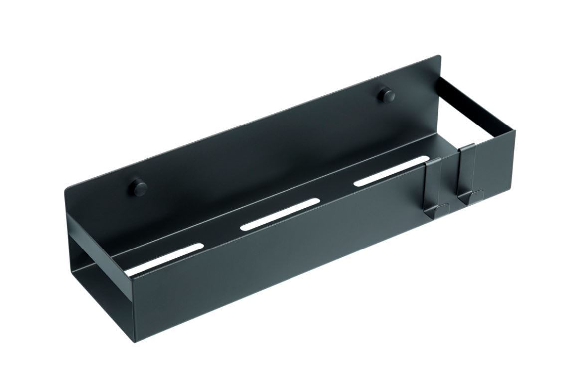 

Полка Boheme Q 10965-B подвесная с 2 крючками, черная, Черный, 10965-B