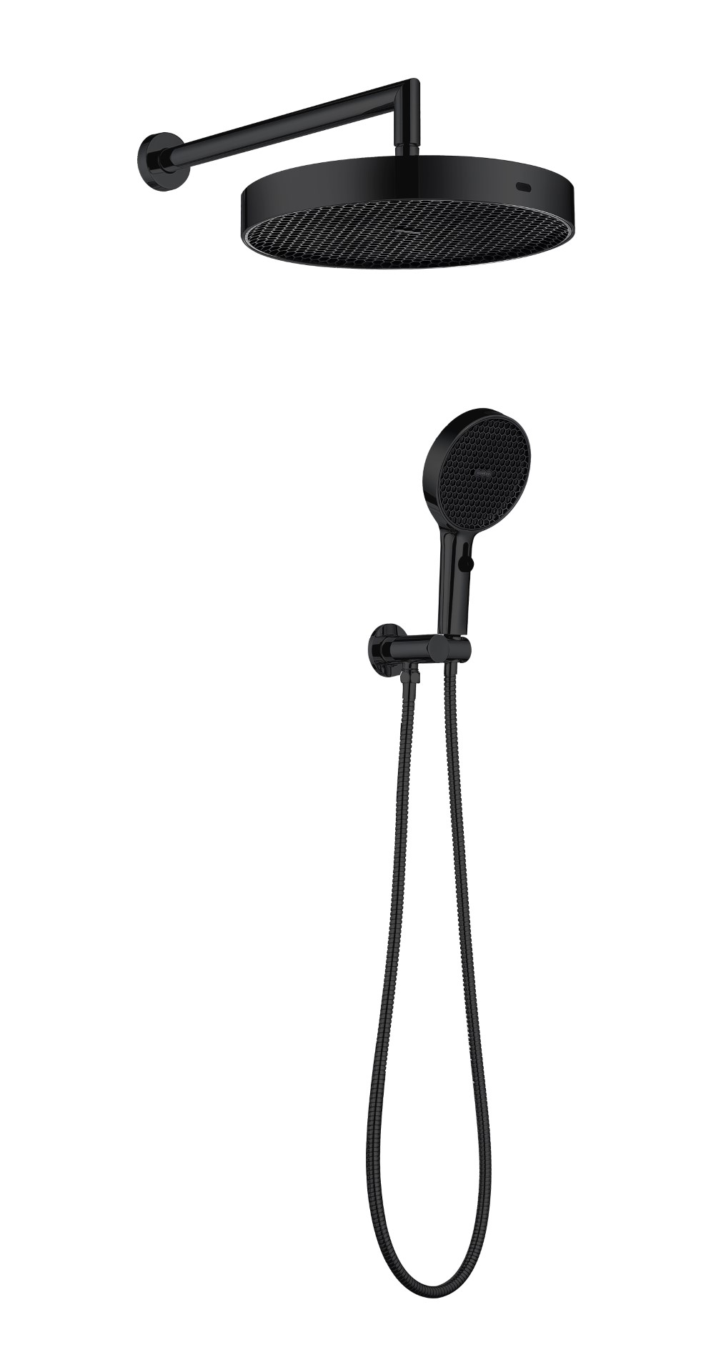 

Душевой гарнитур с верхним душем Boheme Cell 427-SGM антрацит глянец, 427-SGM