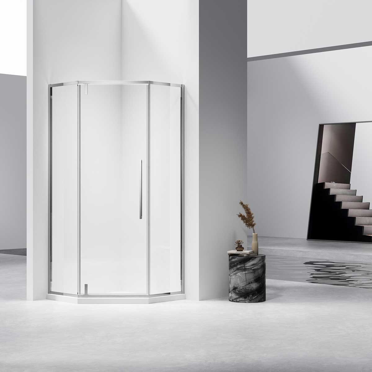 

Душевой уголок Vincea Slim-N VSP-4SN900CL, 900*900 хром, стекло прозрачное, VSP-4SN900CL
