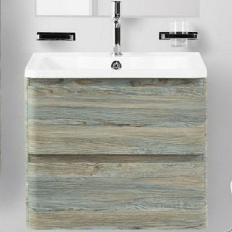 

Тумба с раковиной BelBagno Albano-600-2C-SO-PS Pino Scania, Серый, ALBANO-600-2C-SO-PS