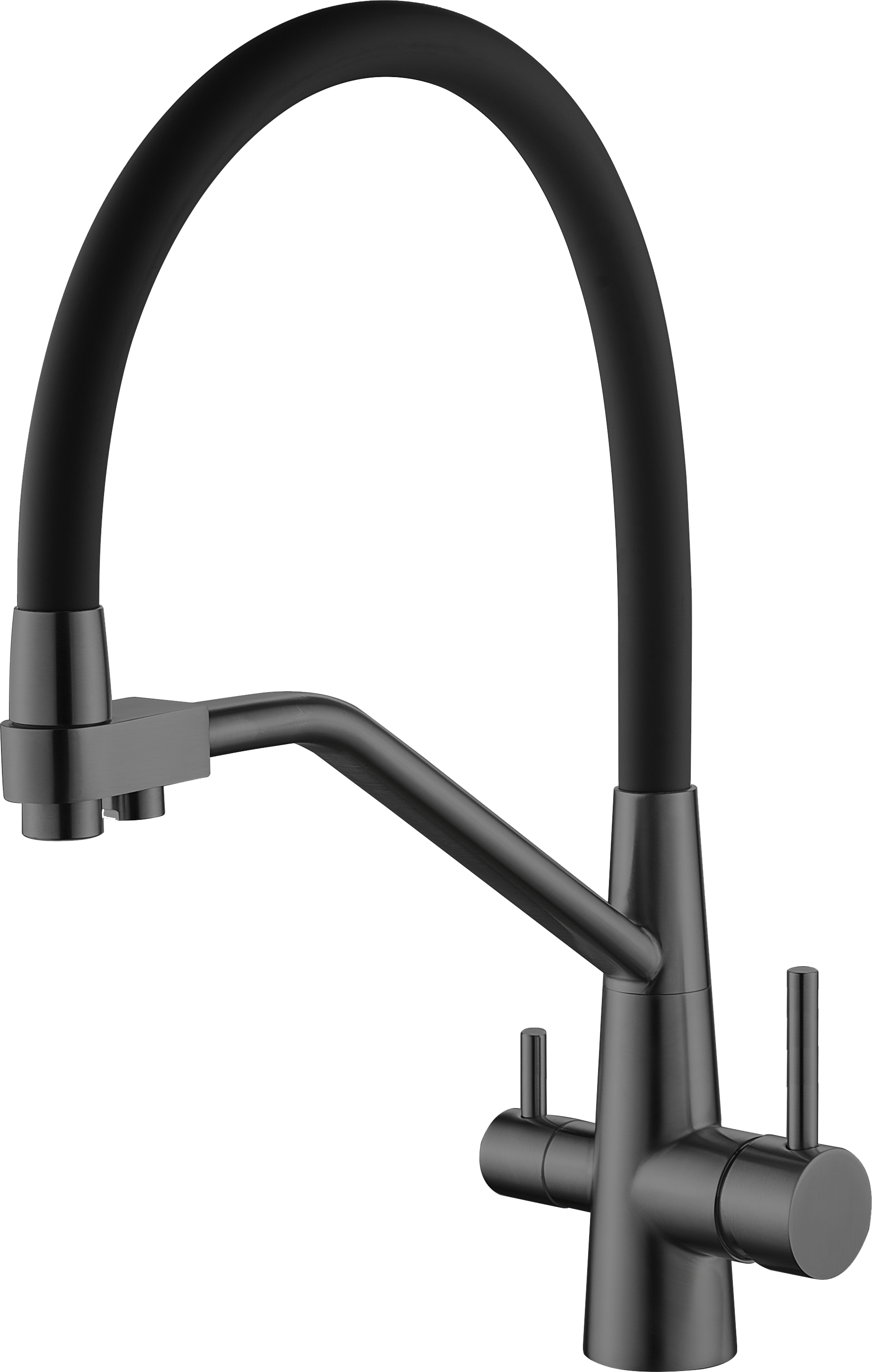 

Смеситель для кухонной мойки Splenka S71.62.07 черный, S71.62.07