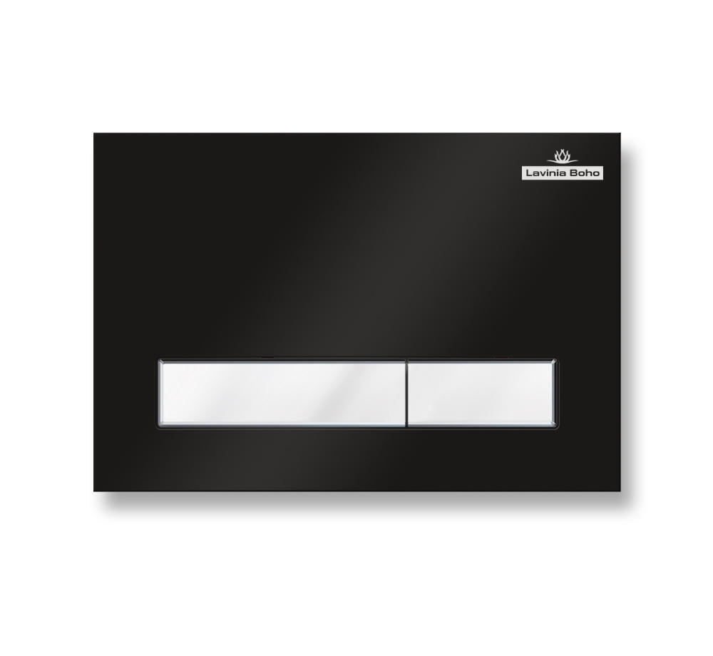 

Кнопка смыва Lavinia Boho Relfix 38050601 матово-черный с белым