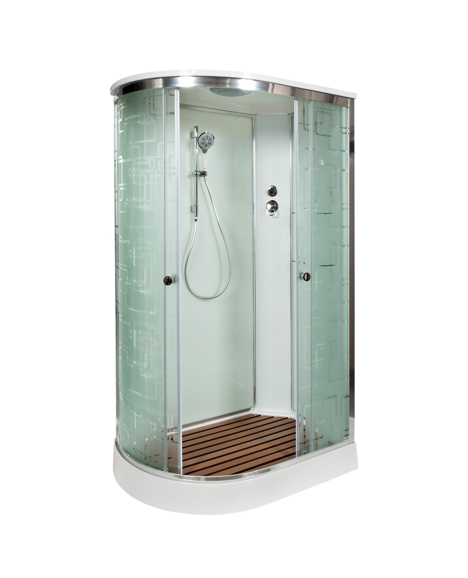 

Душевая кабина AvaCan EM1511R, 110х80х220 см, стекло с узором, профиль хром, EM1511R