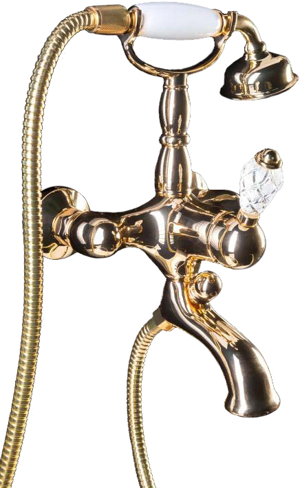 

Смеситель Boheme Crystal 283-CRST для ванны с душем, Золото, Crystal 283-CRST