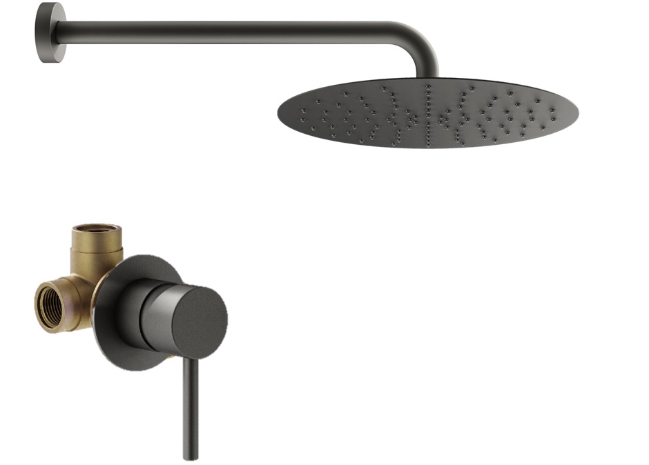 

Душевой комплект Plumberia Selection Ixo KITXO01GR графит матовый, KITXO01GR