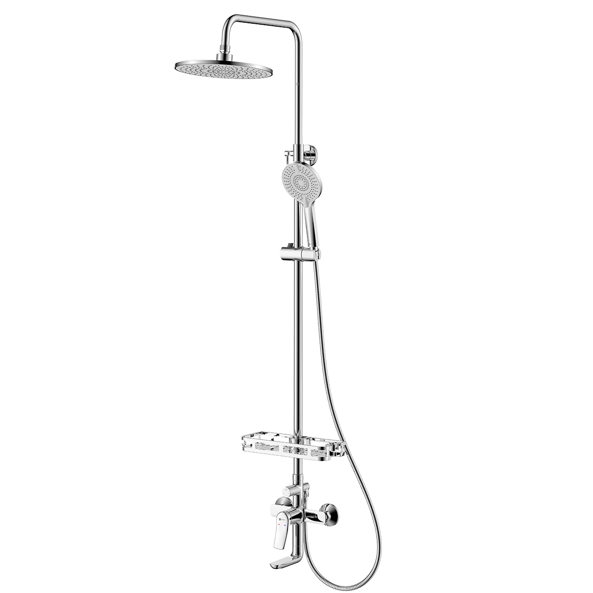 

Душевая стойка Lemark Ortus LM11362C со смесителем, с изливом, хром, LM11362C