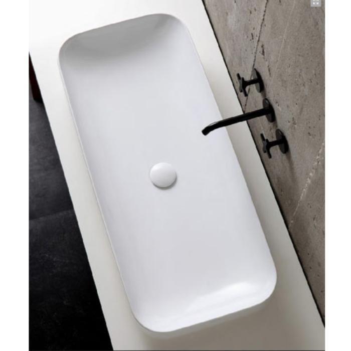 

Раковина Azzurra Elegance 90х40 накладная, Белый, ELLG090400S0BI/(ESO90 bi)*0
