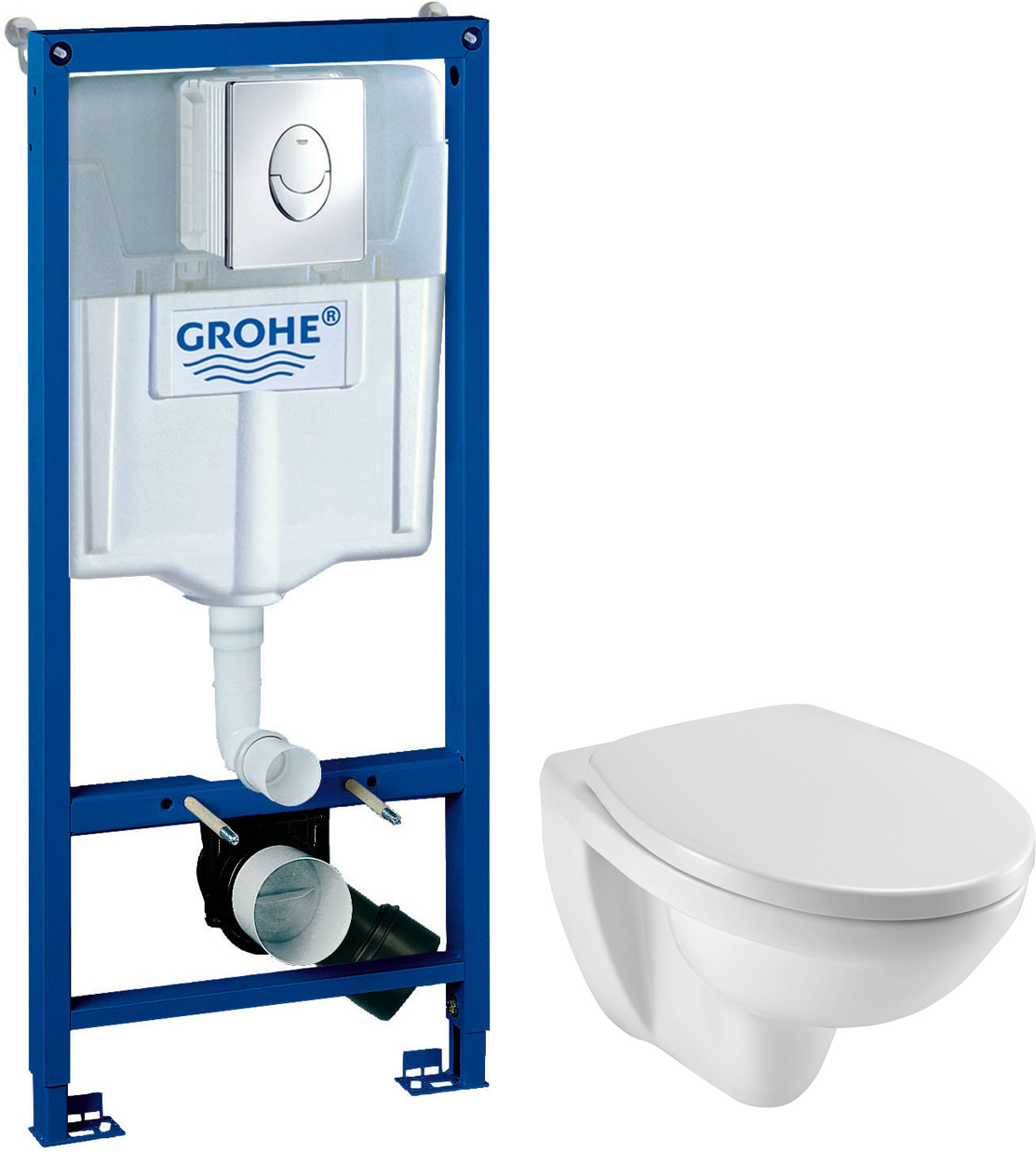 

Комплект инсталляция Grohe Rapid SL 38721001 3в1 с кнопкой + унитаз Jacob Delafon Patio EDV102-00, Белый, Patio EDV102-00