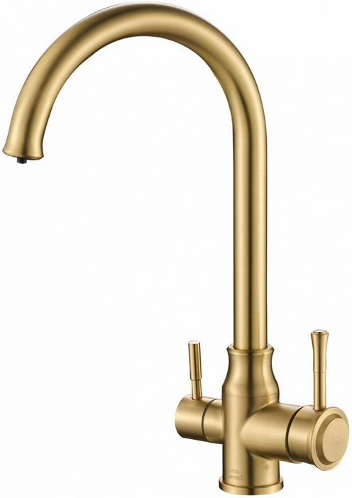 

Смеситель Steel Hammer SH 763 INOX BRONZE PVD для кухонной мойки, Бронза