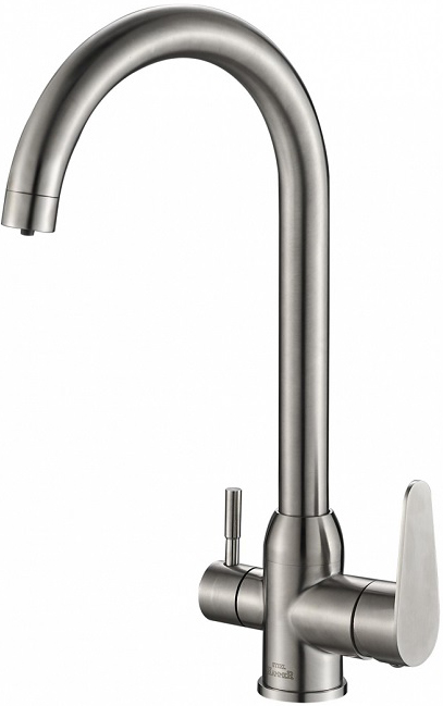 

Смеситель Steel Hammer SH 723 INOX для кухонной мойки, Нержавеющая сталь