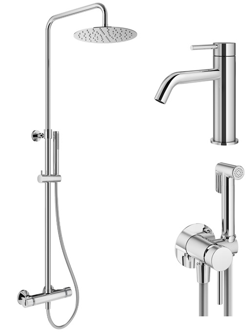 

Душевой комплект Plumberia Selection Ixo KITZXO6302CR53 хром, KITZXO6302CR53
