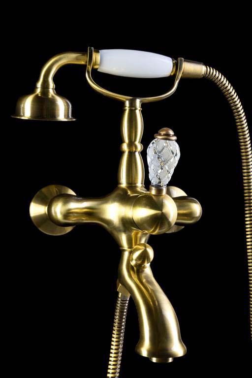 

Смеситель Boheme Crystal 303-CRST для ванны с душем, бронза, Crystal 303-CRST