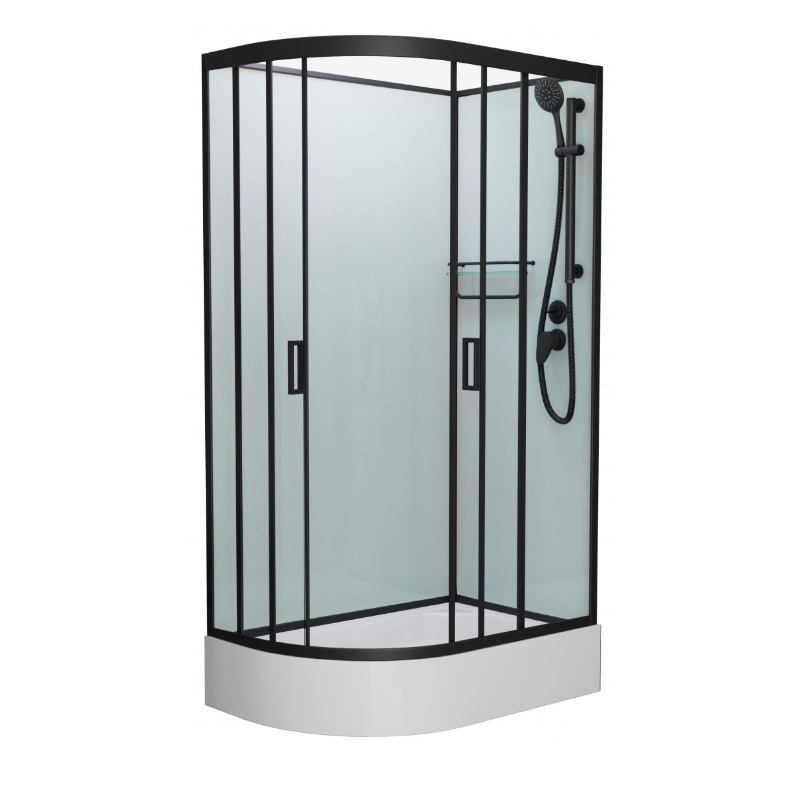 

Душевая кабина Frank F412/1 R М Black без крыши, F412/1 R М Black