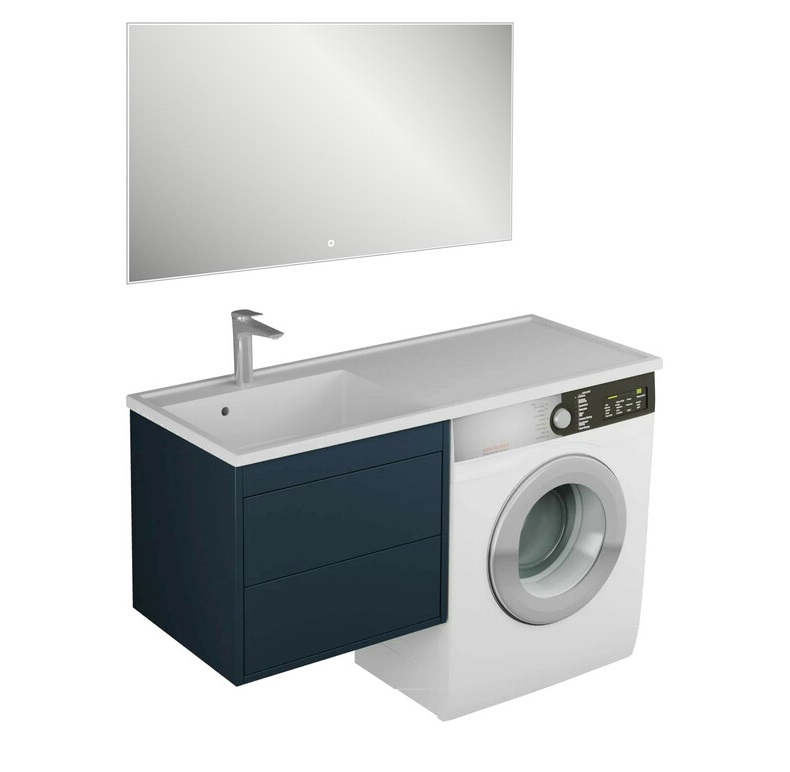 

Мебель для ванной Veneciana Nera 55 подвесная, 2 ящика, индиго, Nera 55524