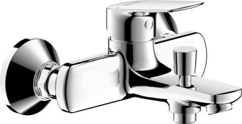 

Смеситель Bravat Rhein F6429564CP-01-ENG для ванны с душем, Хром