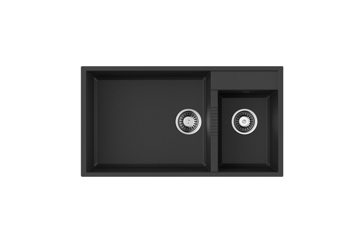 

Мойка кухонная Omoikiri Tedori 85-2-U-BL, черный, Tedori 85-2-U-BL