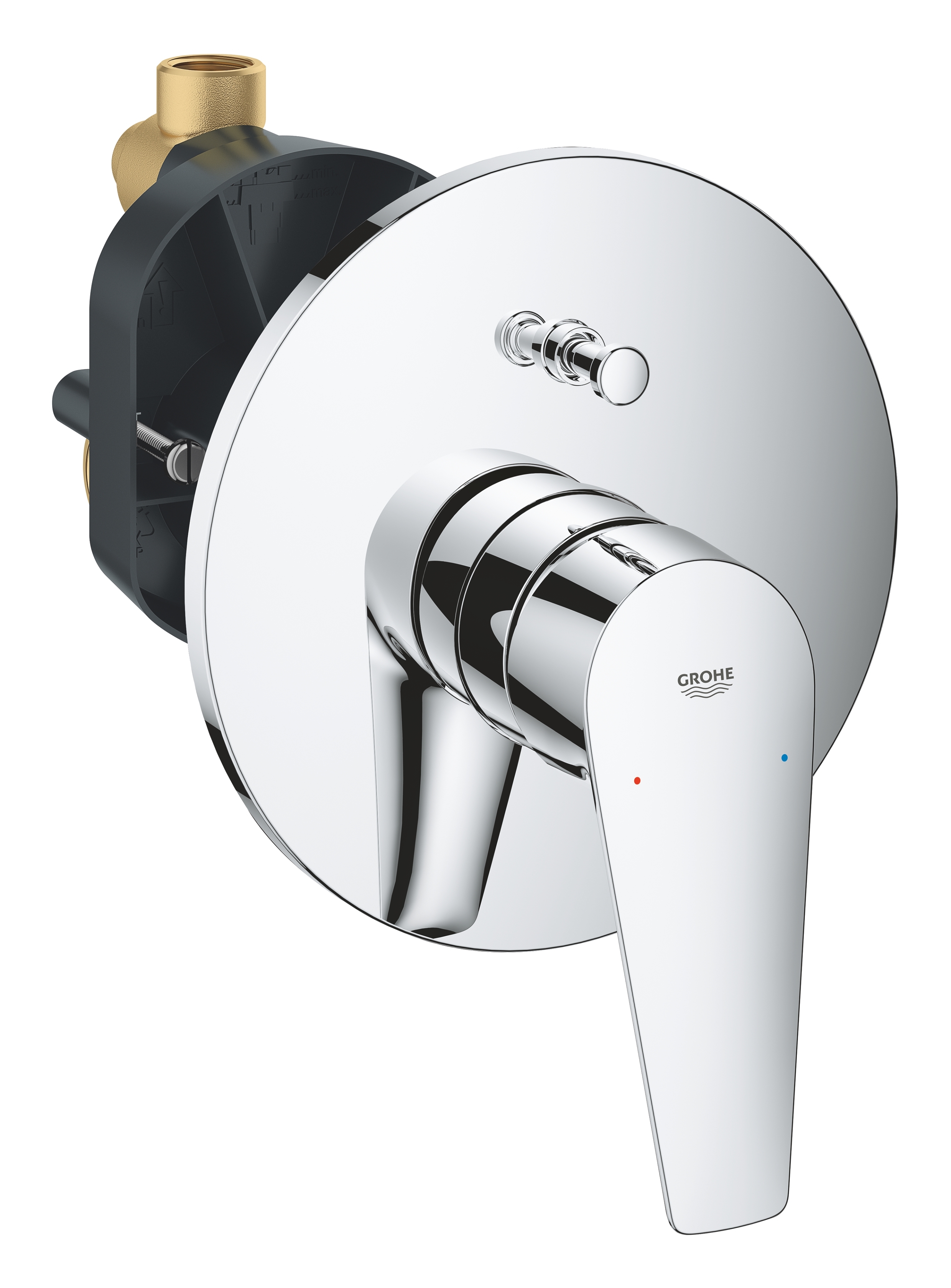 

Смеситель для ванны Grohe BauEdge 29079001 с внутренней частью, Хром, 29079001