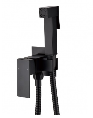 

Гигиенический душ Grocenberg GB002BL со смесителем, черный матовый, GB002 black
