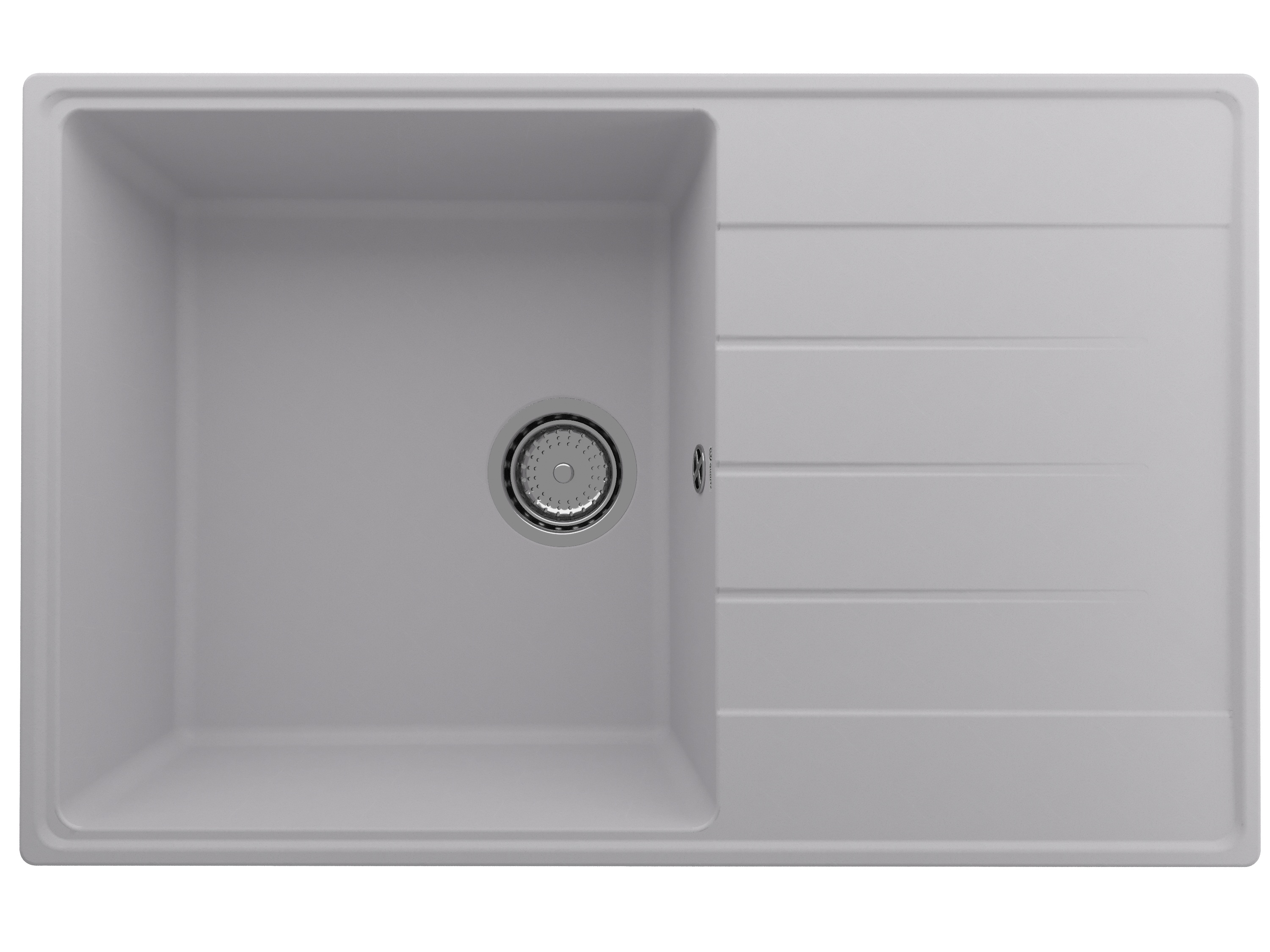 

Мойка кухонная Ulgran Quartz Prima 780-04 78х50 см, платина, Серый, Prima 780-04