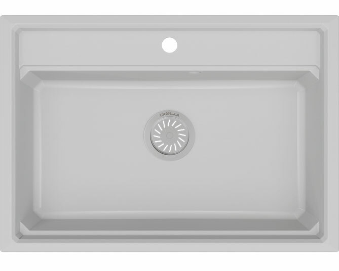 

Мойка кухонная Granula KS-7301 арктик, Белый, KS-7301