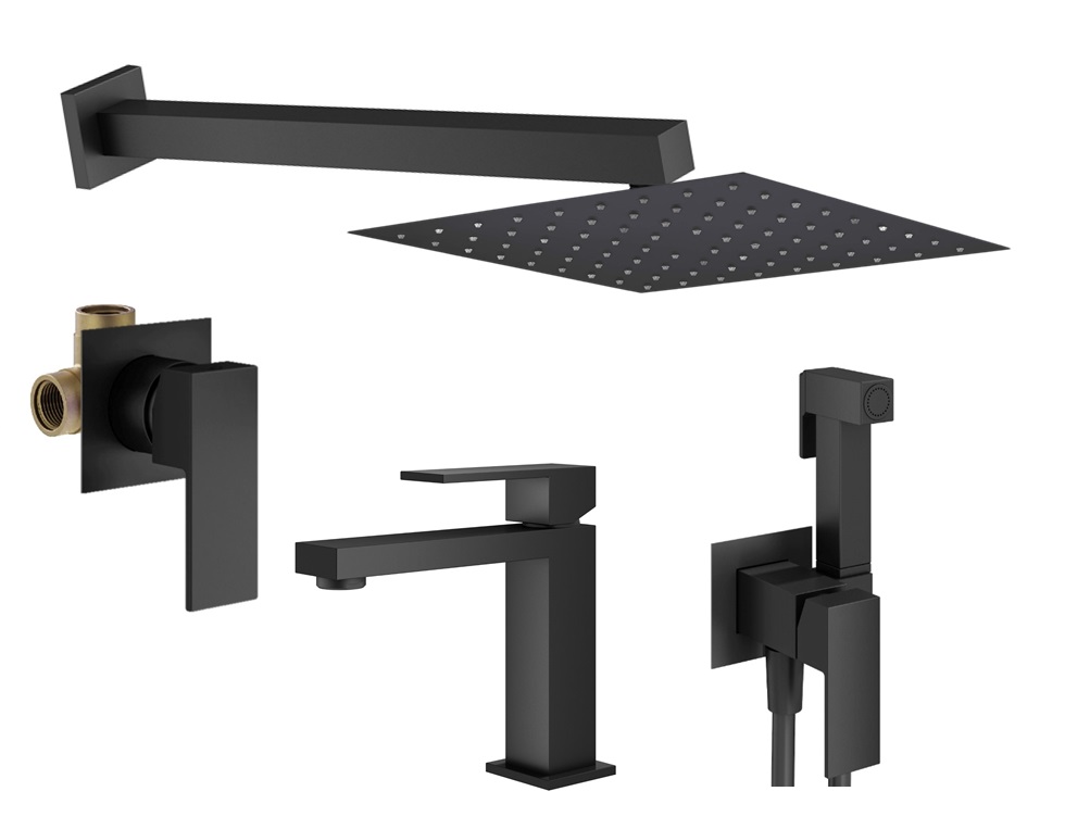 

Душевой комплект Plumberia Selection Tag KITZTG01NO53 черный матовый, KITZTG01NO53