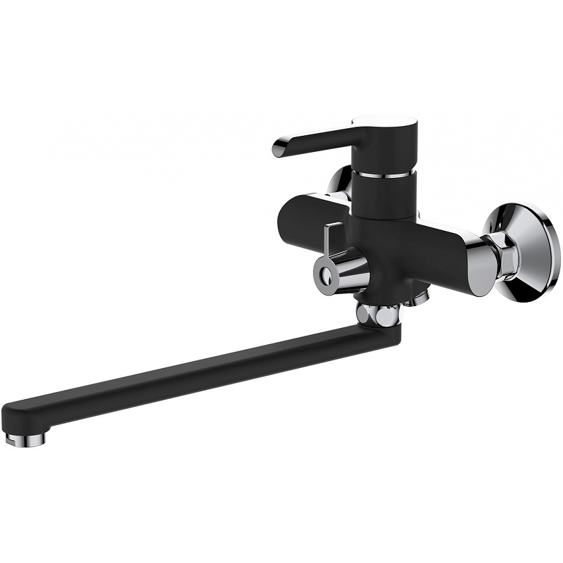 

Смеситель Haiba HB805-7 HB22805-7 для ванны с душем, черный/ хром, HB805-8 HB22805-8