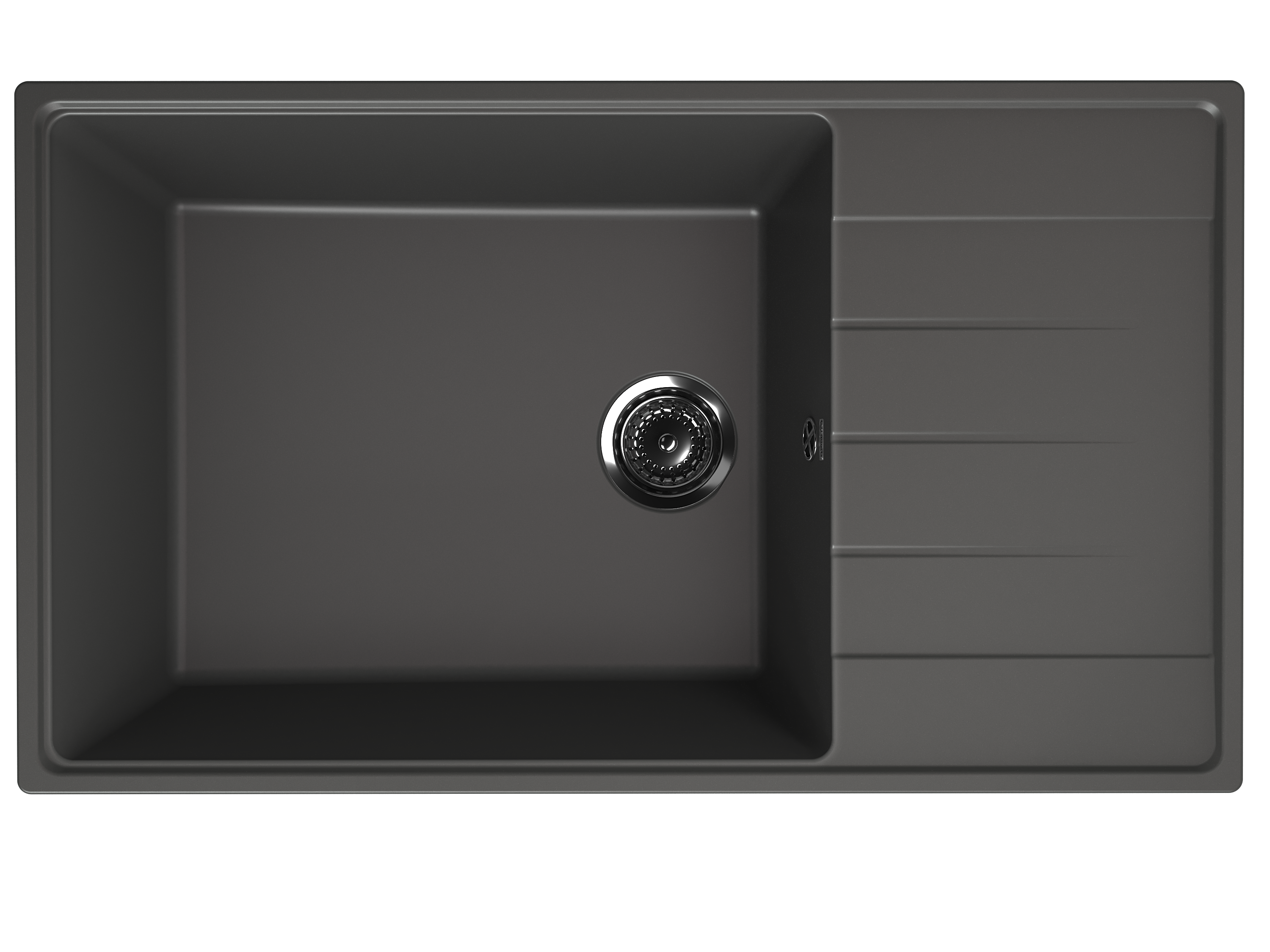 

Мойка кухонная Ulgran Quartz Prima 860-09 86x50 см, асфальт, Серый, Prima 860-09
