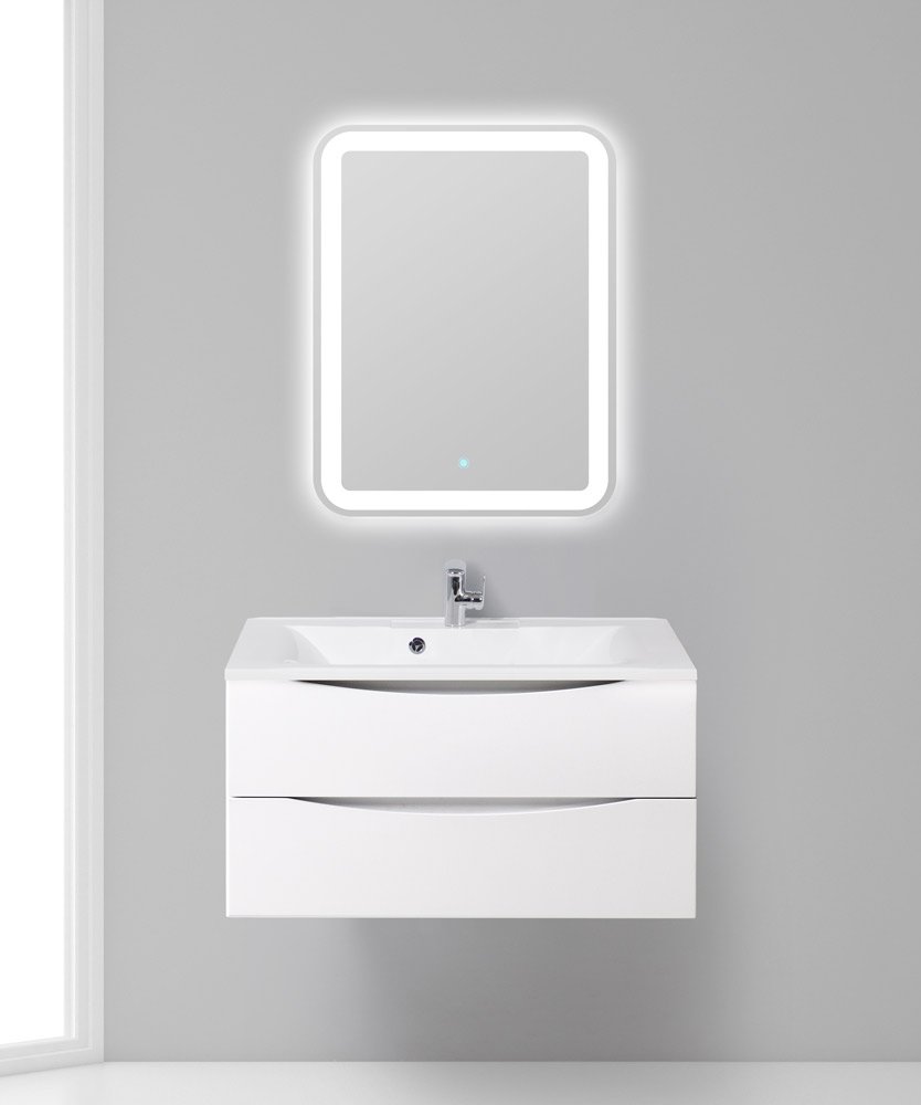 

Тумба с раковиной BelBagno Marino 90 bianco lucido, подвесная