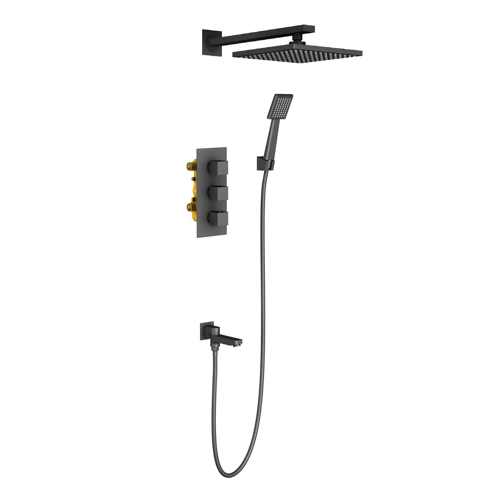 

Душевая система Timo Tetra-thermo SX-0199/03SM встраиваемая, черный, SX-0199/03SM