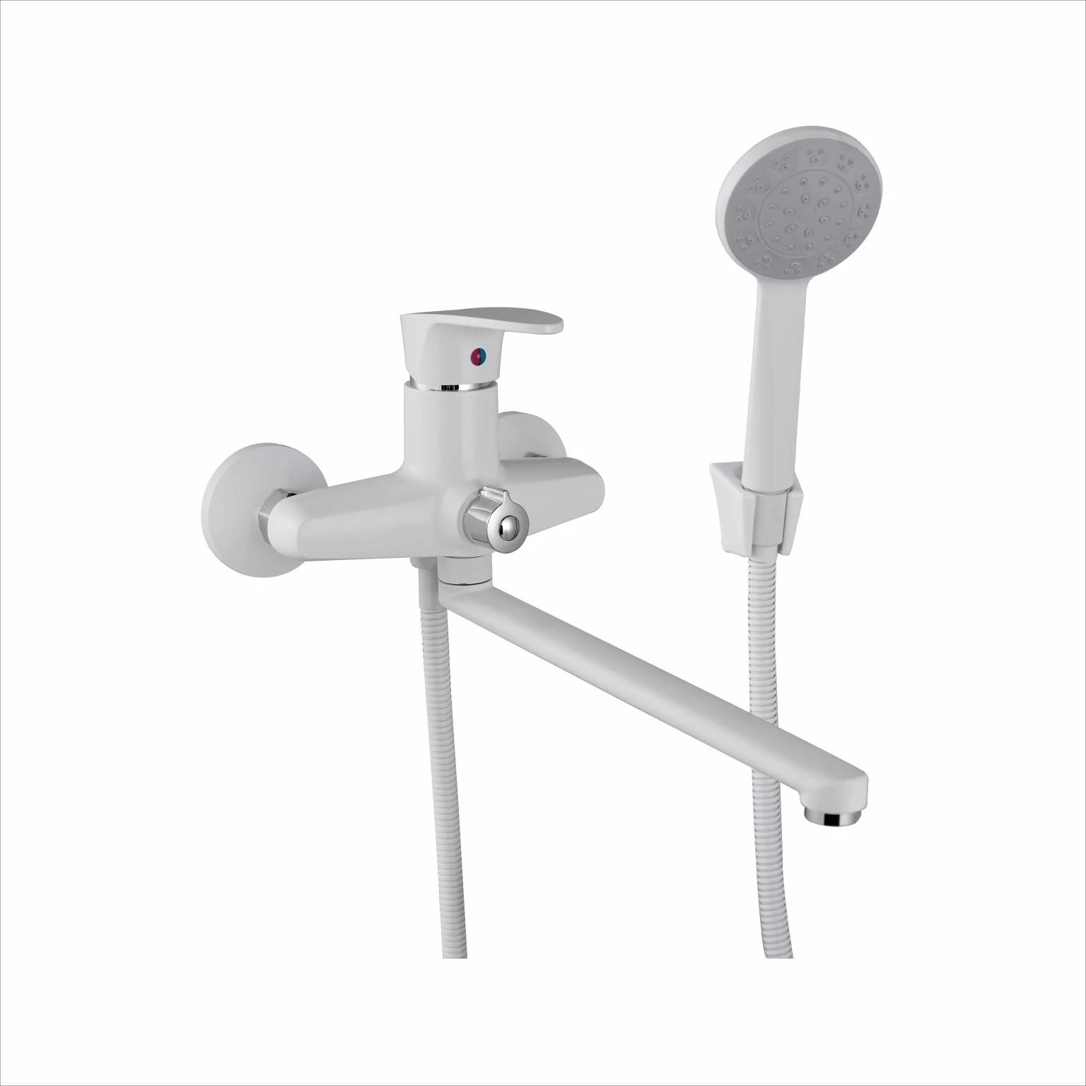 

Смеситель PLStart PL2205-8 для ванны с душем белый, PL2205-8