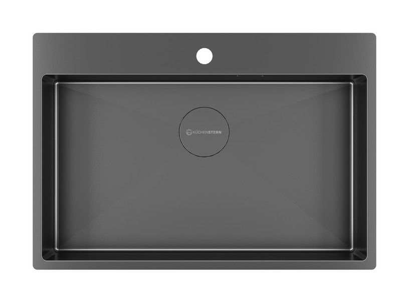 

Мойка кухонная KuchenStern WERK 80 74х51 вороненая сталь, 508GM50