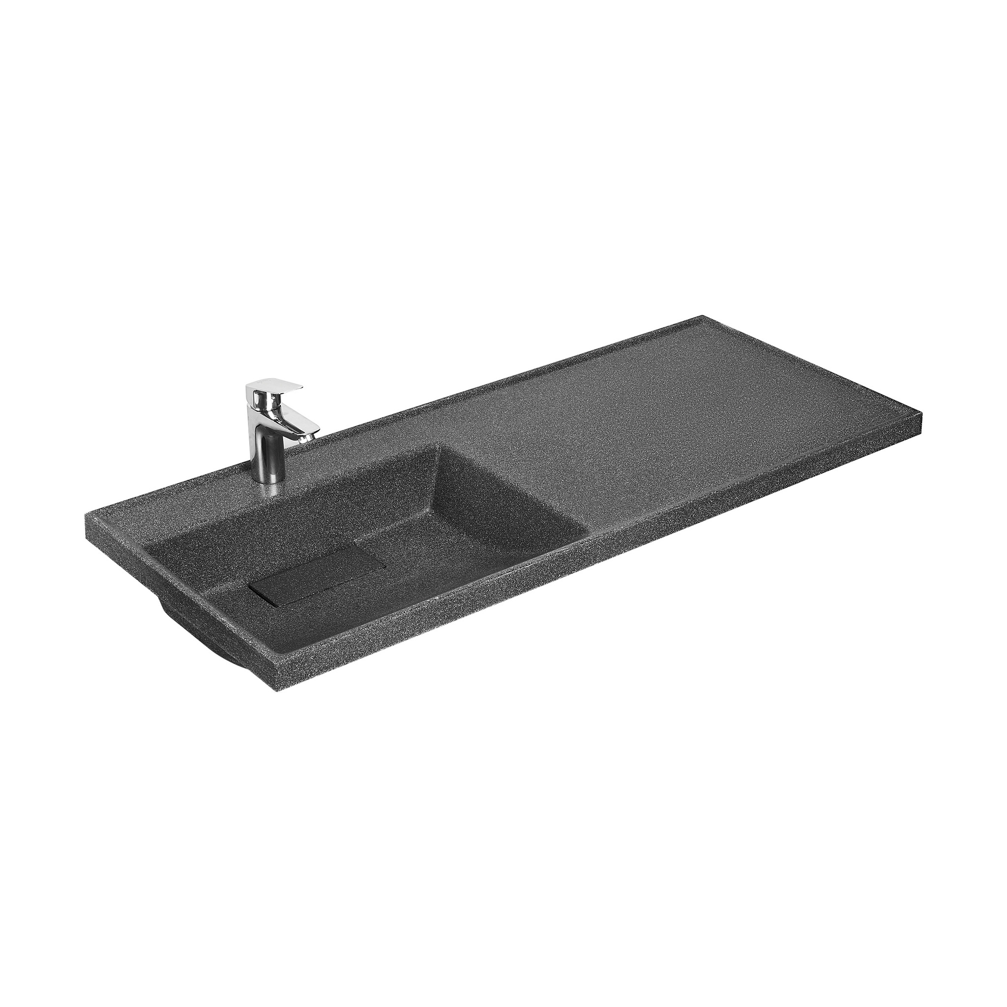 

Мебельная раковина Aquaton Лондри 120 L графит, 1A72843KLH21L