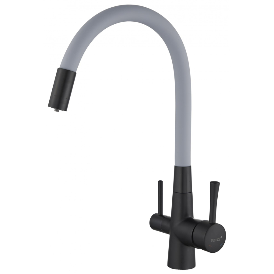 

Смеситель для кухонной мойки Savol S-L1806H-04 черный, S-L1806H-04