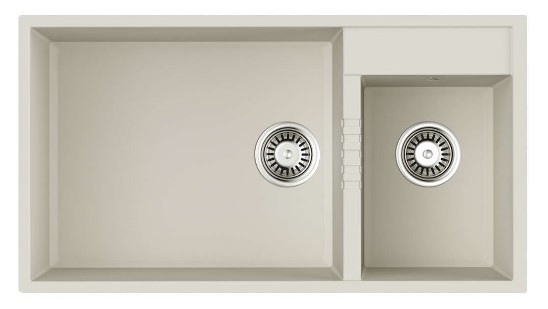 

Мойка кухонная Omoikiri Tedori 85-2-U-WH белая, Белый, Tedori 85-2-U-WH