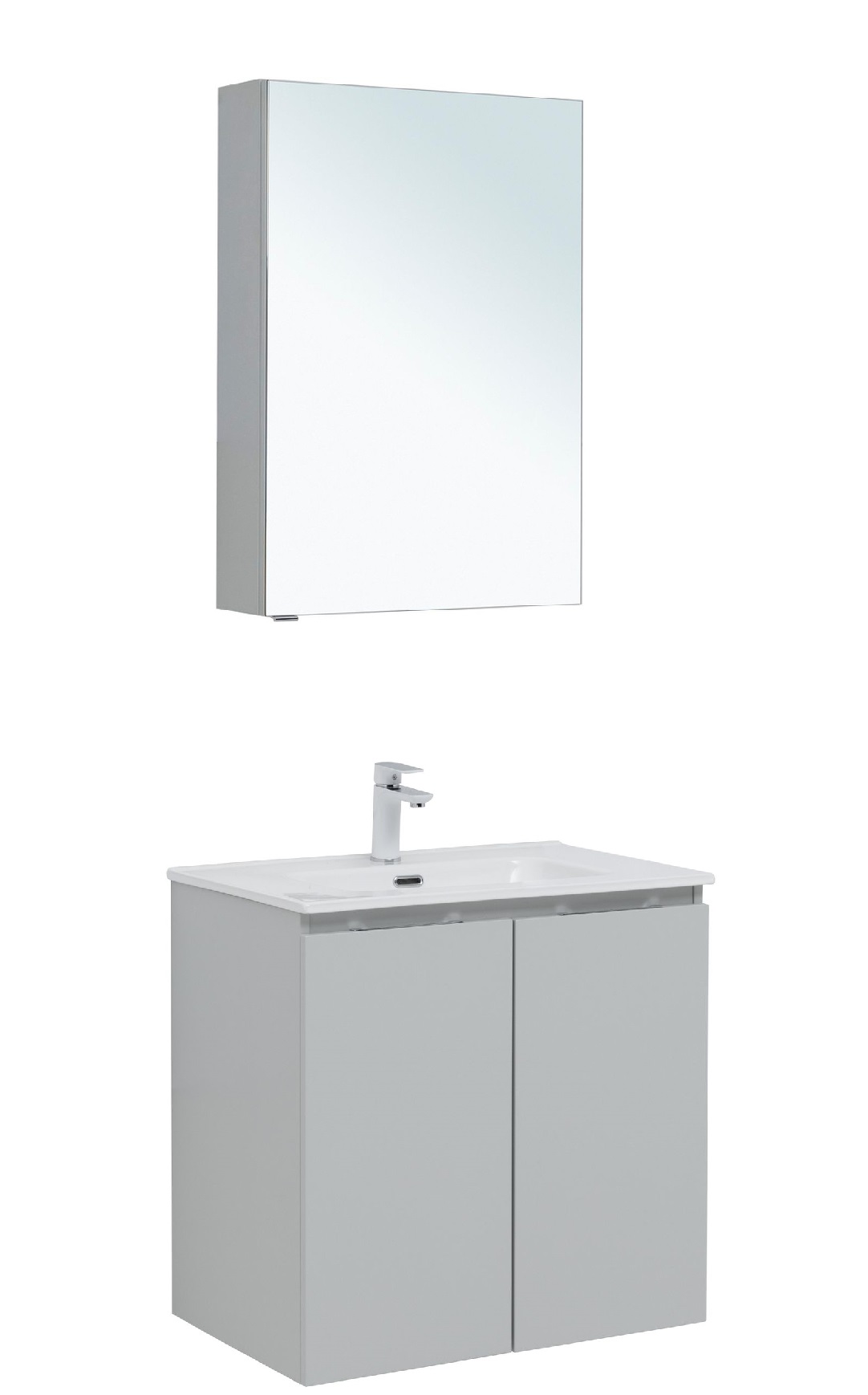 

Мебель для ванной Aquanet Алвита New 70 2 дверцы, серая, Серый, Алвита New 70