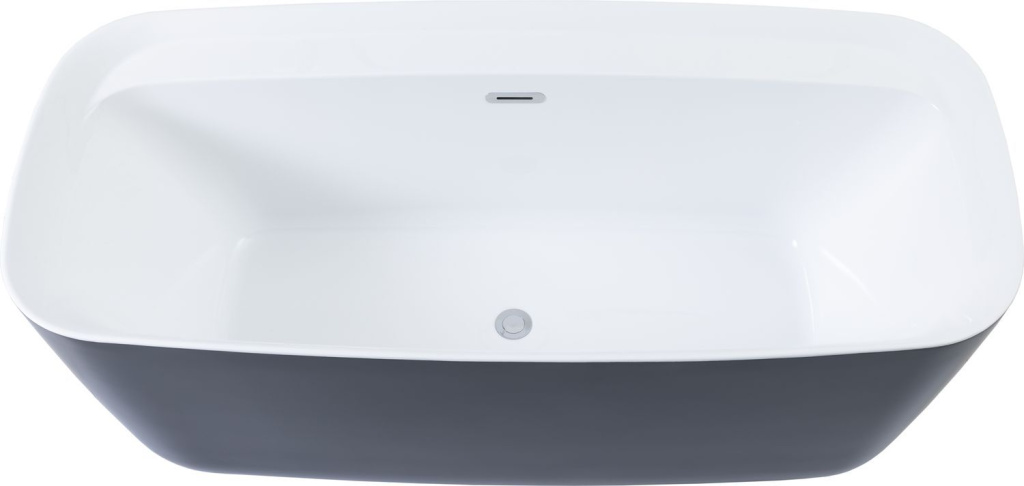 

Акриловая ванна Aquanet Family Fine 170x78 95778 Gloss Finish (панель Black matte), Черный / белый, 95778-GW-MB