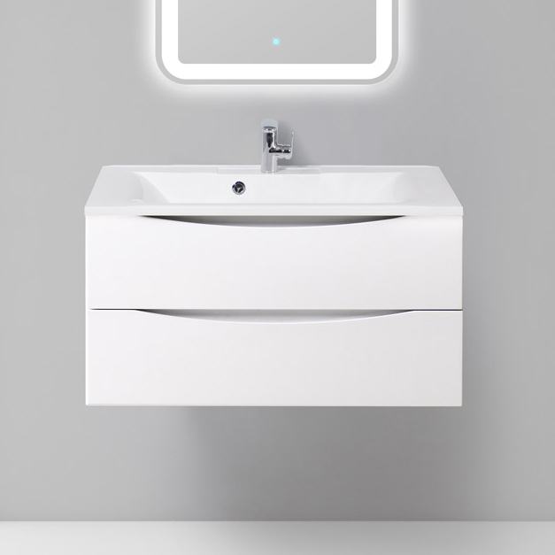 

Тумба с раковиной BelBagno Marino 90 bianco lucido, Белый, Marino 90