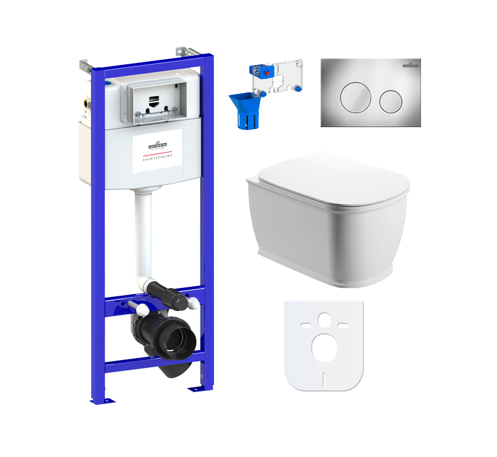 

Комплект 7 в 1 Lavinia Boho Bell Pro Rimless 87040042, Белый, 87040042