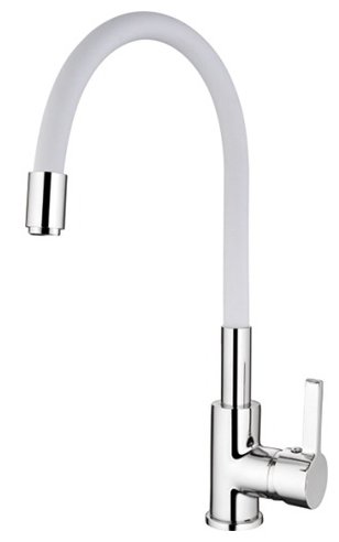 

Смеситель Ledeme L4898-3 для кухонной мойки, хром/белый, L4898-3