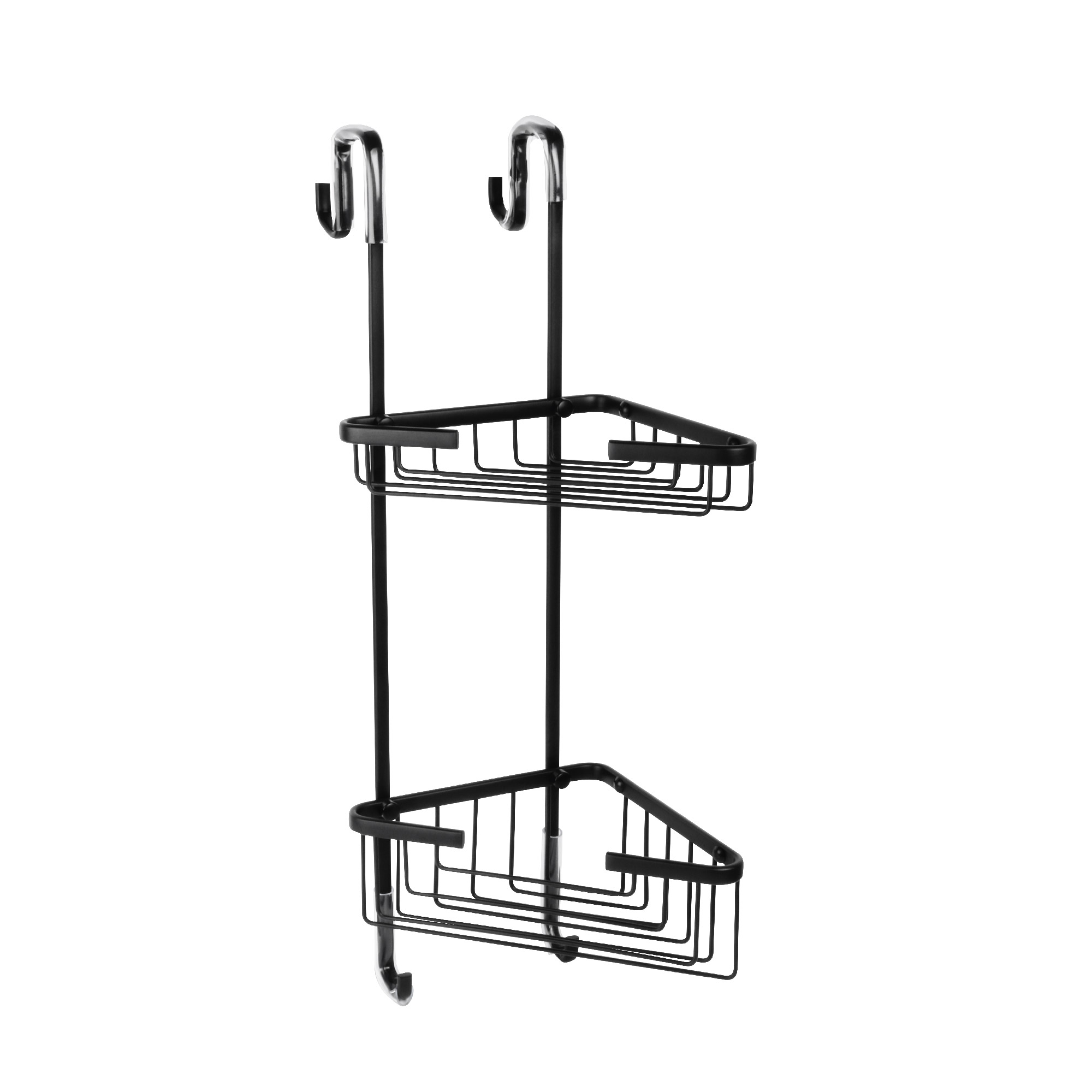 

Полка Fixsen Hotel FX-853B-2 угловая, двухэтажная, черный, Черный матовый, 853B-2