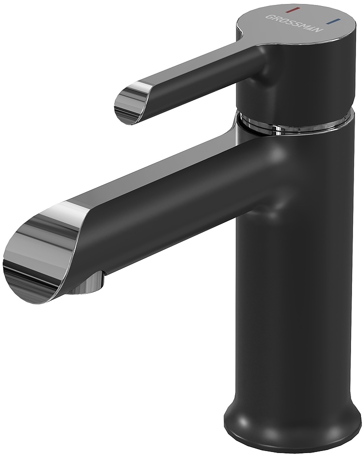 

Смеситель для раковины Grossman Alba 510.K35.06.100/210 хром/черный, 510.K35.06.100/210