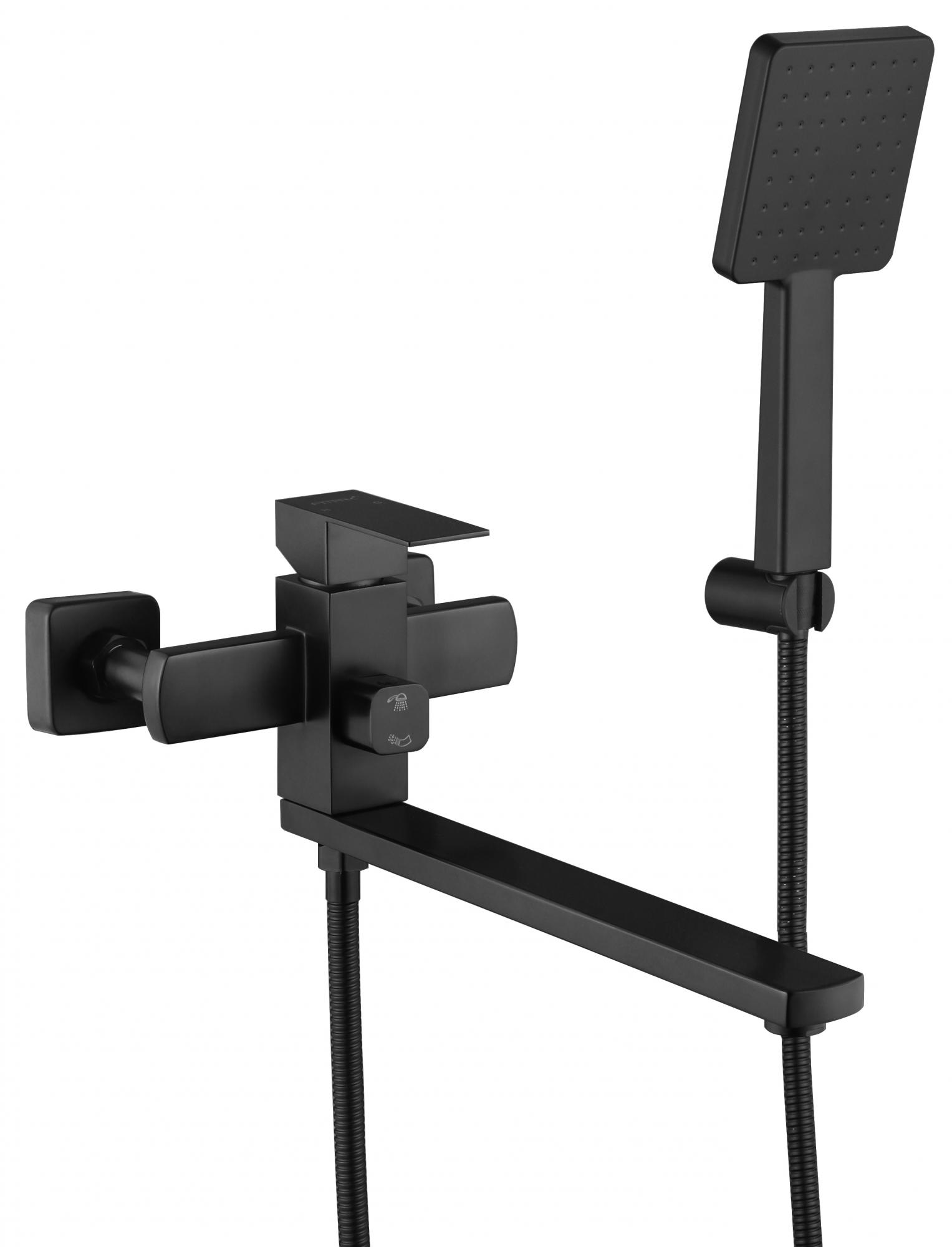 

Смеситель Fmark FS8124H для ванны с душем черный, FS8124H