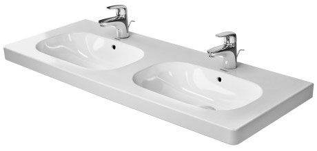

Раковина Duravit D-Code 03481200002 120 см две чаши, Белый, 03481200002
