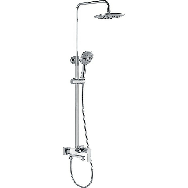 

Душевая стойка Haiba HB2401 с изливом и смесителем, Хром, HB2401